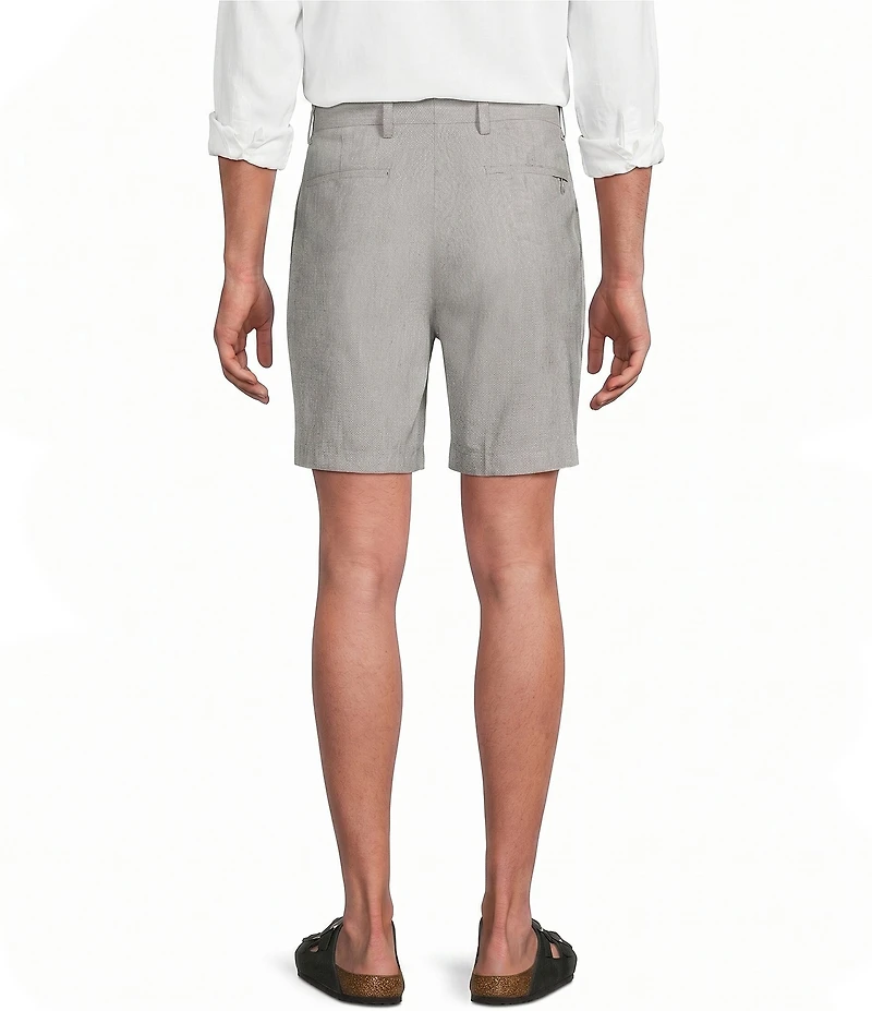 Caribbean Linen Blend 7#double; Inseam Shorts