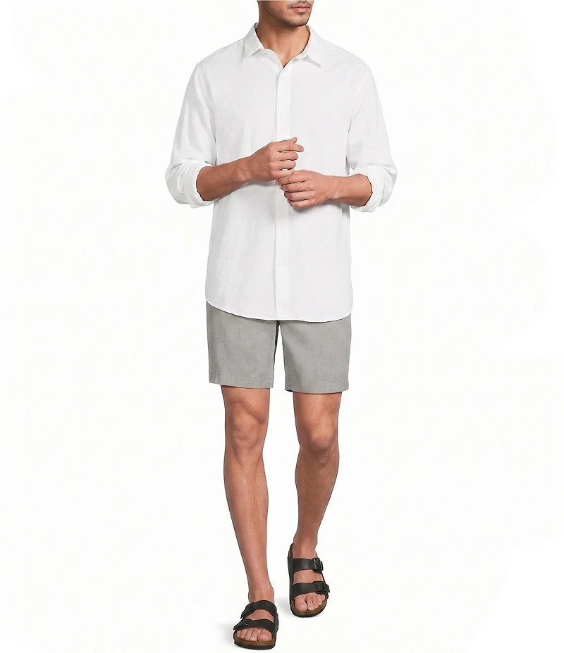 Caribbean Linen Blend 7#double; Inseam Shorts