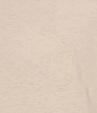 Caribbean Linen Blend Embroidered Short Sleeve T-Shirt