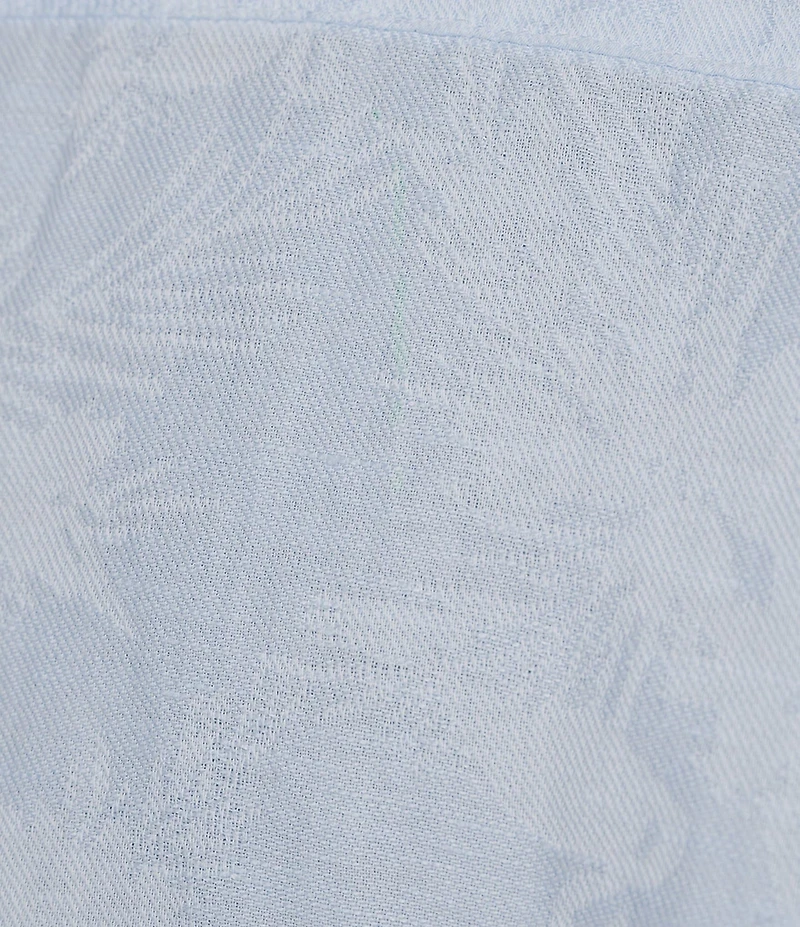 Caribbean Linen Blend Ombre Short Sleeve Woven Shirt