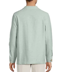 Caribbean Linen Blend Shirt Jacket