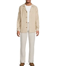 Caribbean Linen Blend Shirt Jacket