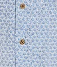 Caribbean Micro Print Short Sleeve Woven Camp Shirt