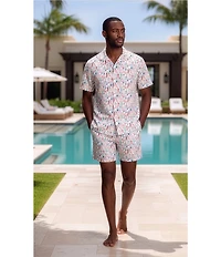 Caribbean Coordinating Mini Drinks 6#double; Cabana Swim Trunks