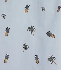 Caribbean Mini Embroidery Short Sleeve Woven Shirt
