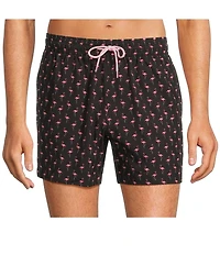Caribbean Mini Flamingo 5#double; Cabana Swim Trunks