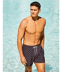 Caribbean Mini Flamingo 5#double; Cabana Swim Trunks