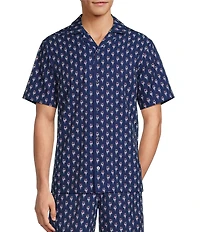 Caribbean Mini Flamingo Cabana Camp Top