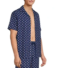 Caribbean Mini Flamingo Cabana Camp Top