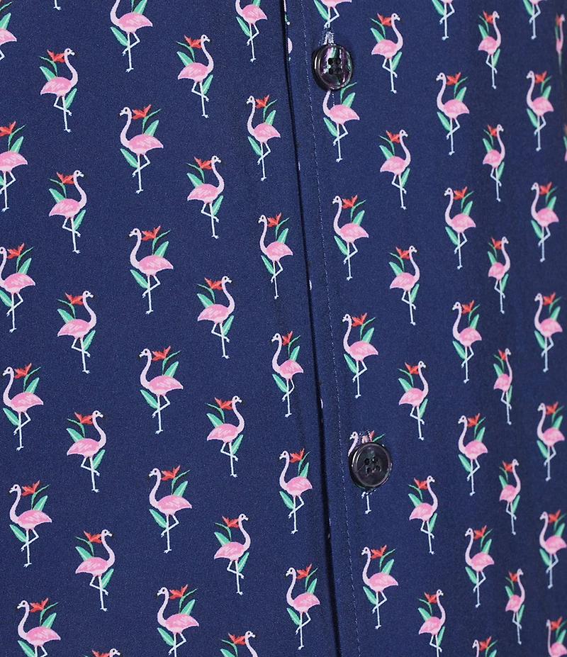 Caribbean Mini Flamingo Cabana Camp Top