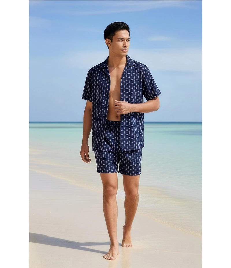 Caribbean Mini Flamingo Cabana Camp Top