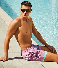 Caribbean Mini Palm Pineapple 6#double; Swim Trunks