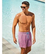 Caribbean Mini Palm Pineapple 6#double; Swim Trunks