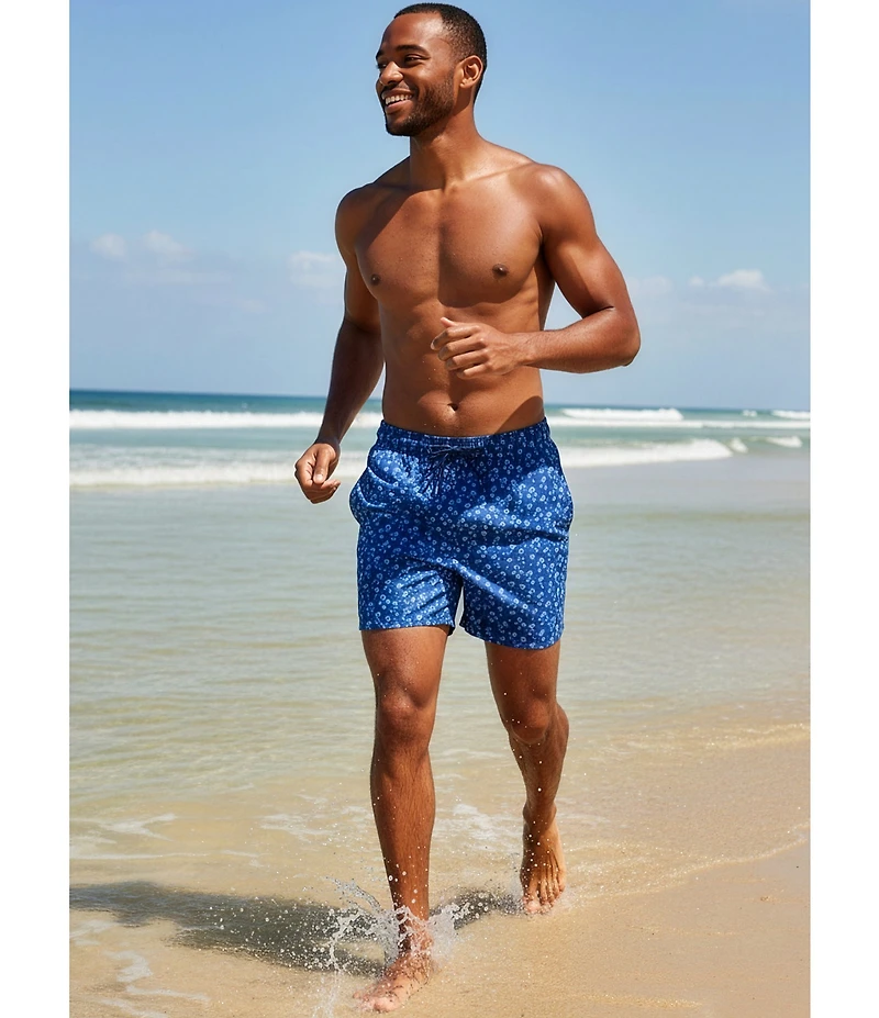 Caribbean Minnow Palm 6#double; Swim Trunks