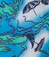 Caribbean Modern Beach 6#double; Inseam Swim Trunks