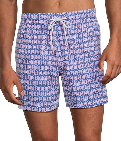 Caribbean Nautilus Shell Mini 6#double; Swim Trunks