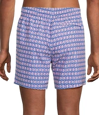 Caribbean Nautilus Shell Mini 6#double; Swim Trunks