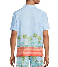 Caribbean Ombre Scenic Cabana Camp Top