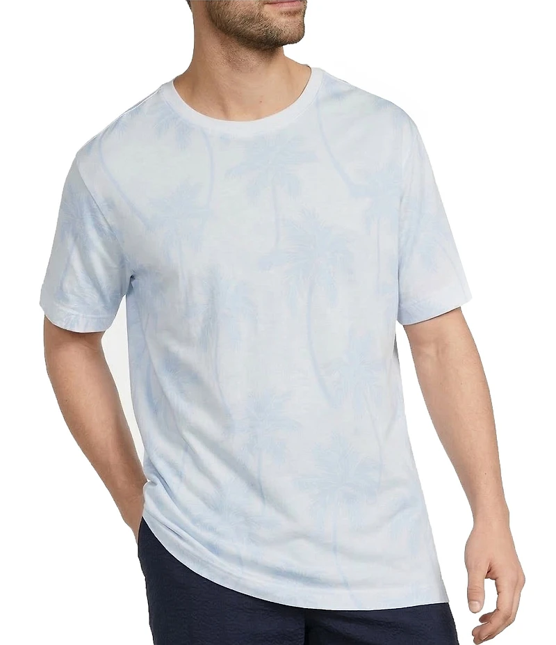 Caribbean Palm Tree Print Short Sleeve T-Shirt