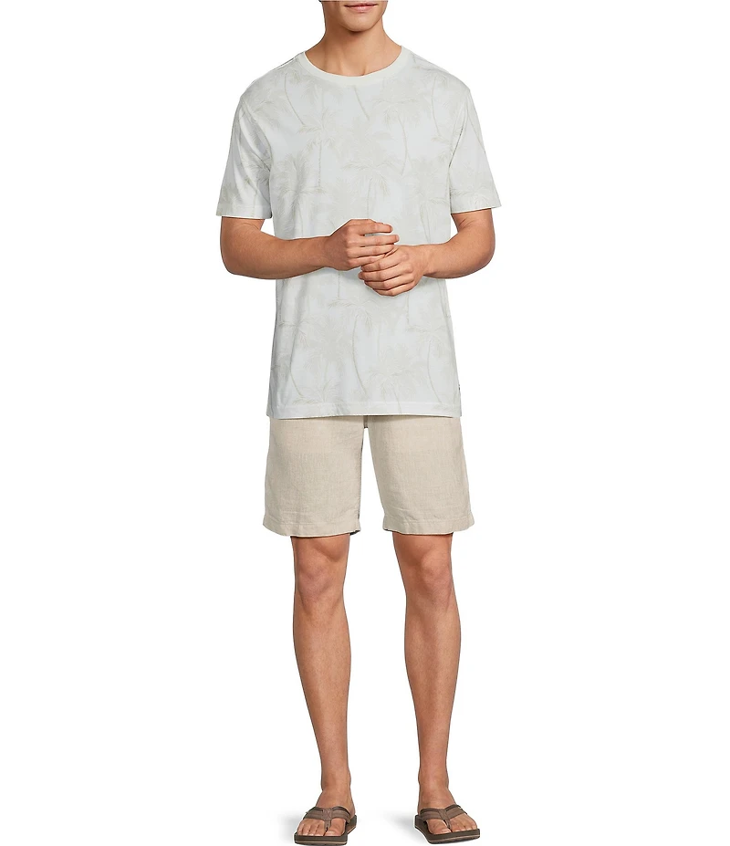 Caribbean Palm Tree Print Short Sleeve T-Shirt