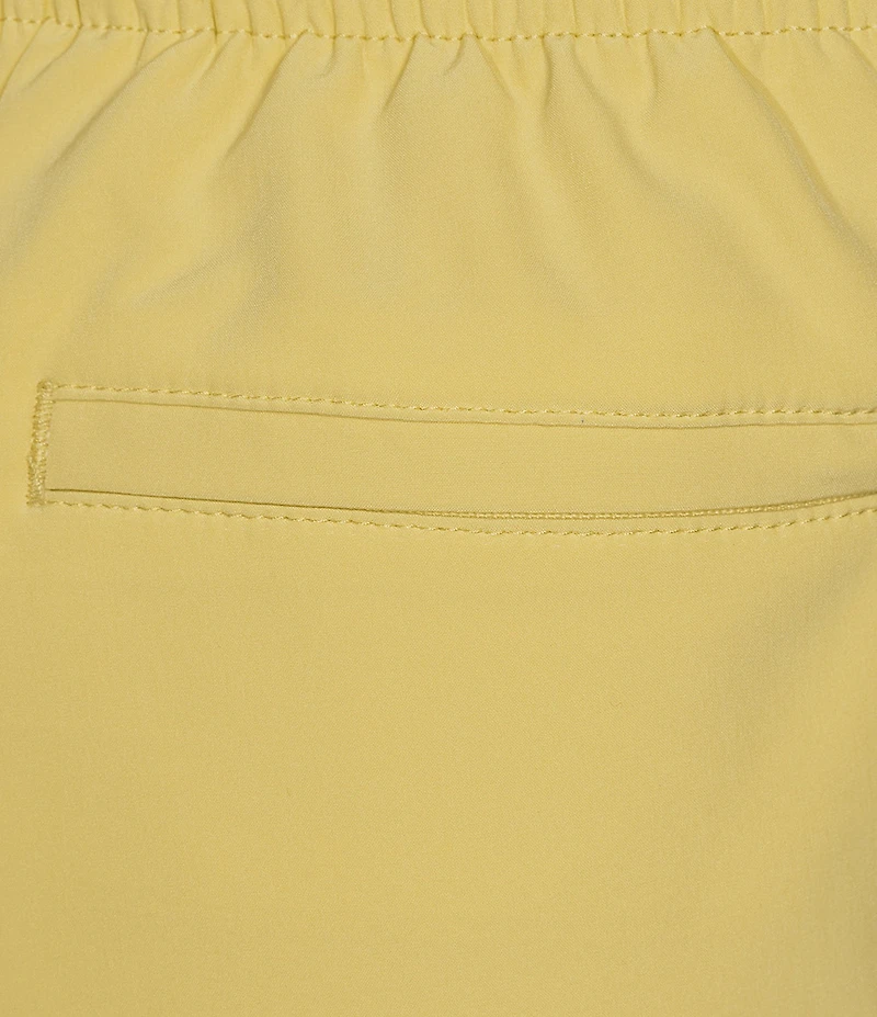 Caribbean Palmsway 6#double; Solid Swim Trunks