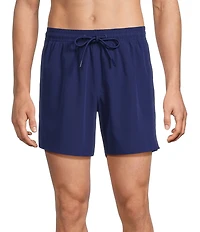 Caribbean Palmsway 6#double; Solid Swim Trunks