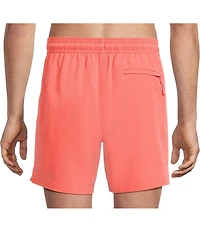 Caribbean Palmsway 6#double; Solid Swim Trunks