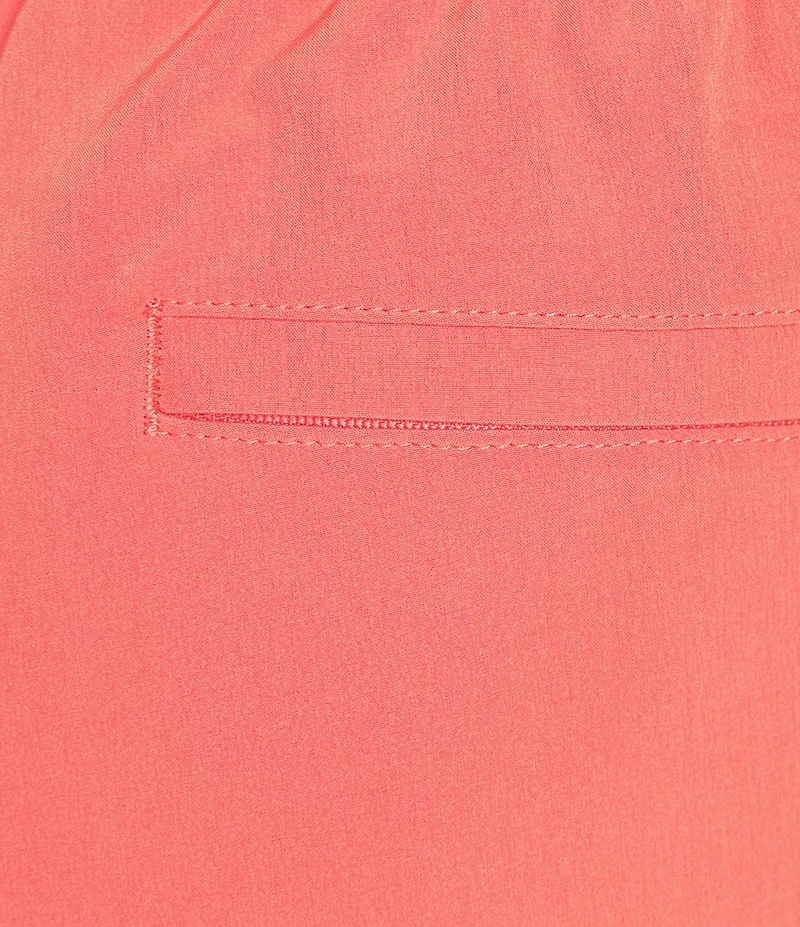 Caribbean Palmsway 6#double; Solid Swim Trunks