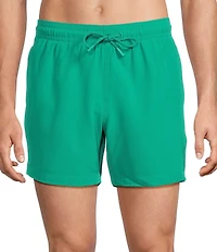 Caribbean Palmsway 6#double; Solid Swim Trunks