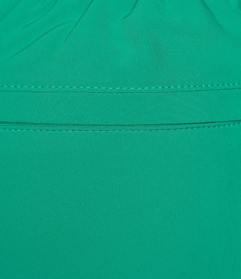Caribbean Palmsway 6#double; Solid Swim Trunks