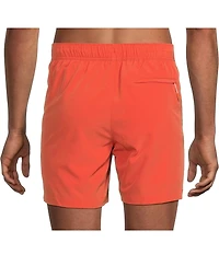 Caribbean Palmsway 6#double; Solid Swim Trunks