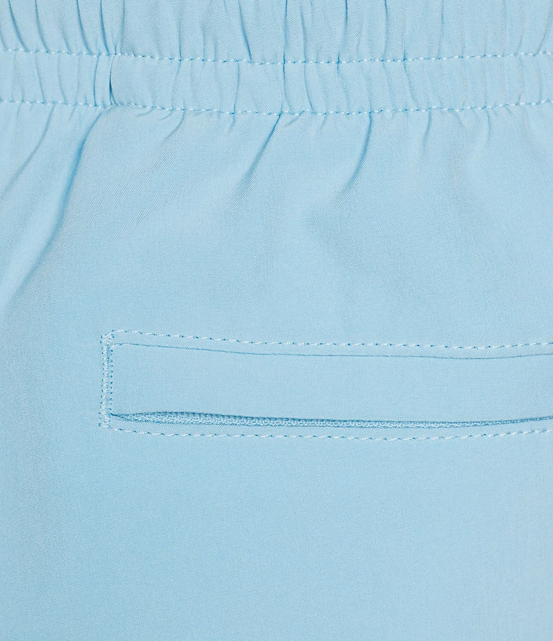 Caribbean Palmsway 6#double; Solid Swim Trunks