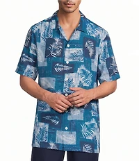 Caribbean Patchwork Short Sleeve Woven Shirt