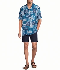 Caribbean Patchwork Short Sleeve Woven Shirt