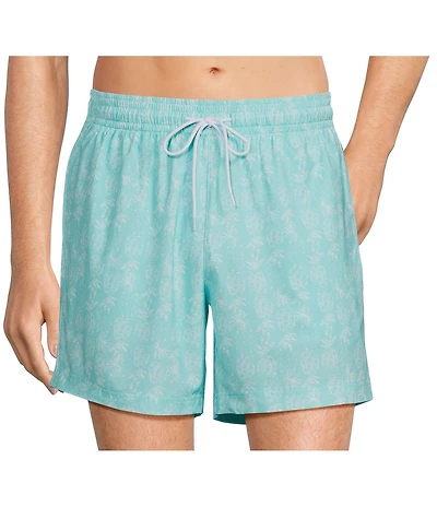 Caribbean Pineapple Texture 6#double; Swim Trunks