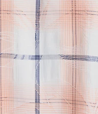 Caribbean Plaid Textured Short Sleeve Woven Shirt