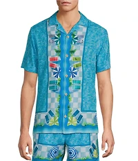 Caribbean Poolside Resort Cabana Woven Top