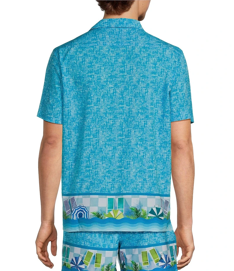 Caribbean Poolside Resort Cabana Woven Top