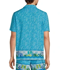 Caribbean Poolside Resort Cabana Woven Top
