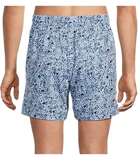 Caribbean Sea Creatures 6#double; Cabana Swim Trunks