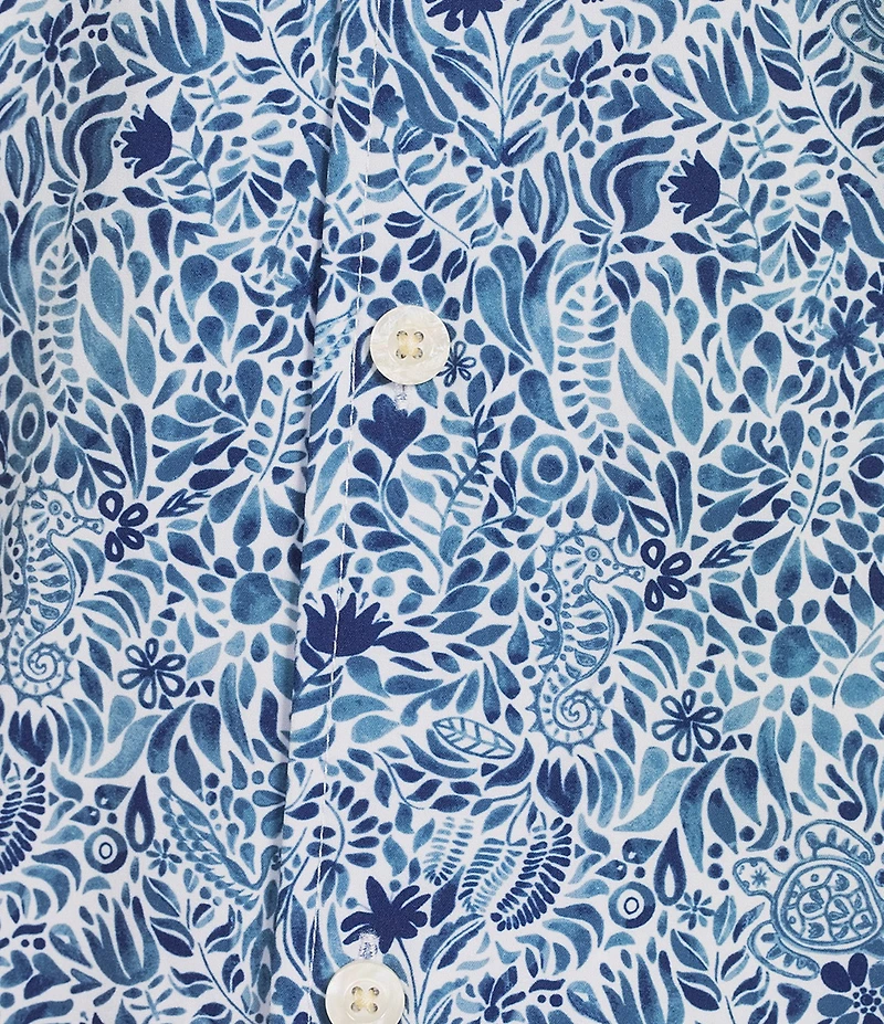 Caribbean Sea Creatures Cabana Camp Top