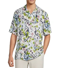 Caribbean Sea Life Short Sleeve Woven Shirt