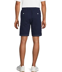 Caribbean Seersucker Embroidered 8#double; Inseam Shorts