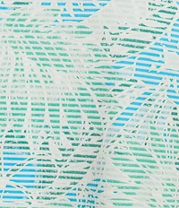 Caribbean Seersucker Leaf Print Short Sleeve Polo Shirt