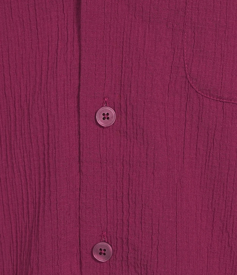 Caribbean Seersucker Short Sleeve Woven Camp Shirt