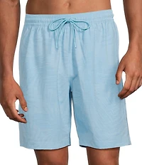 Caribbean Shadow Palm Print 8#double; Inseam Swim Trunks