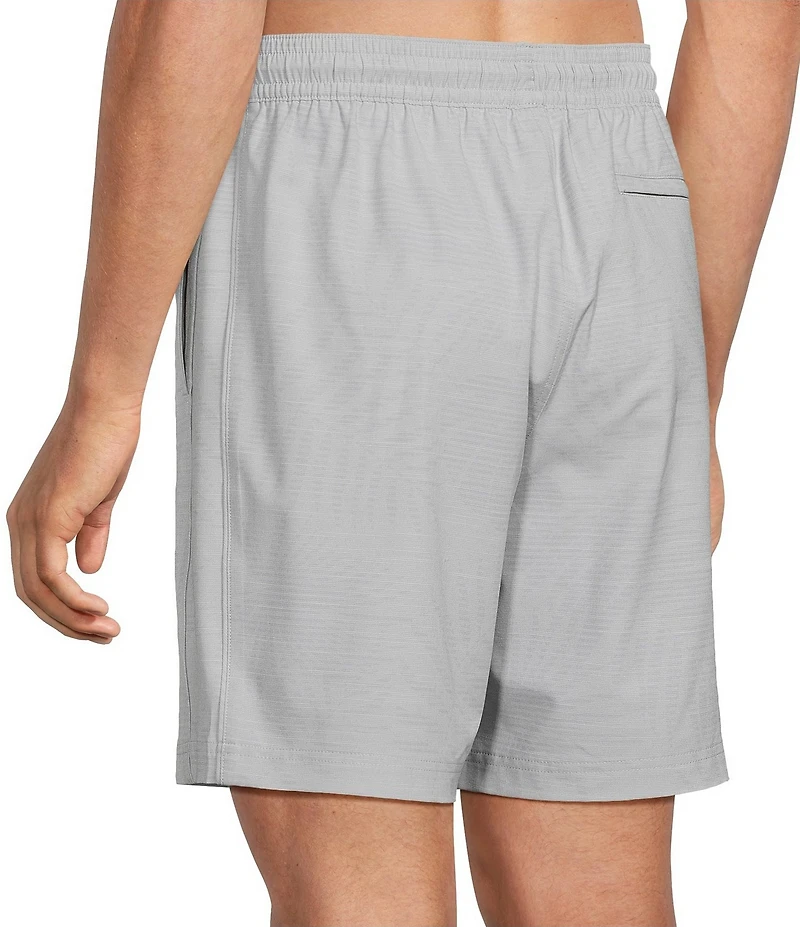 Caribbean Shadow Palm Print 8#double; Inseam Swim Trunks