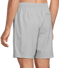 Caribbean Shadow Palm Print 8#double; Inseam Swim Trunks