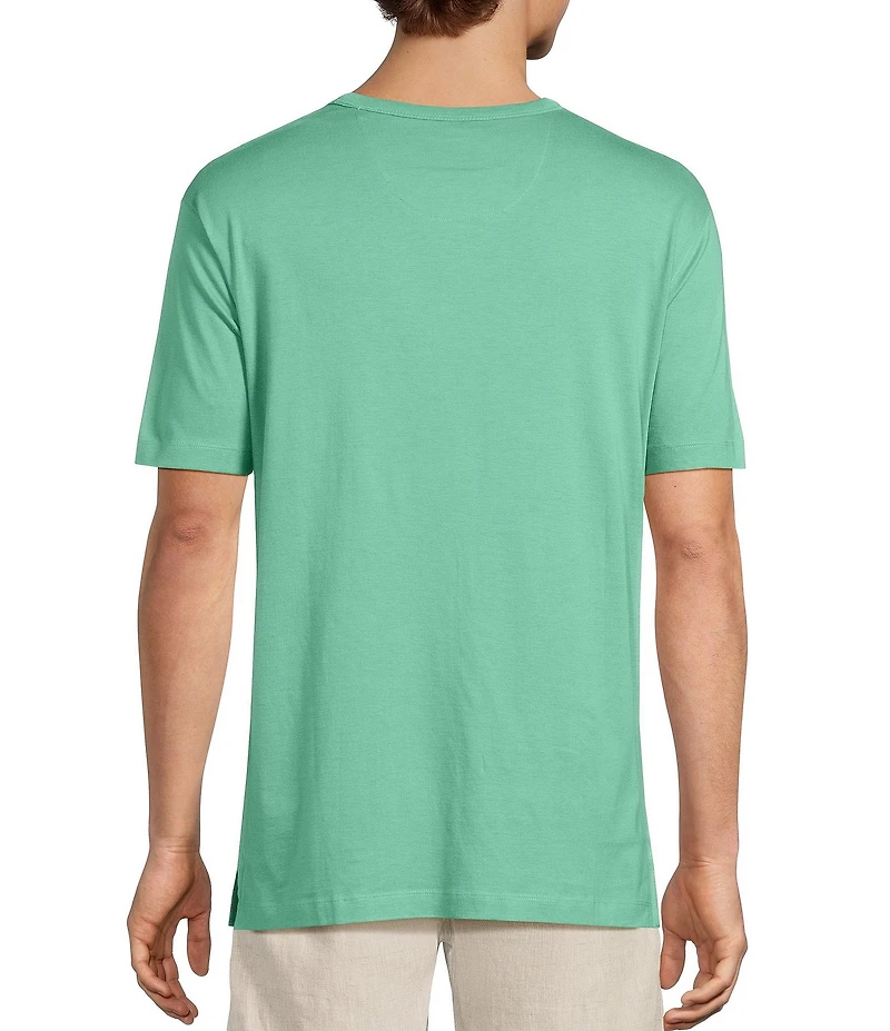 Caribbean Solid Cotton Short Sleeve T-Shirt