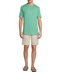 Caribbean Solid Cotton Short Sleeve T-Shirt